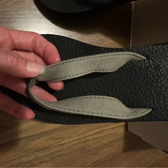 Rainbow Black sandals with charcoal Strap - Picture 6 of 9